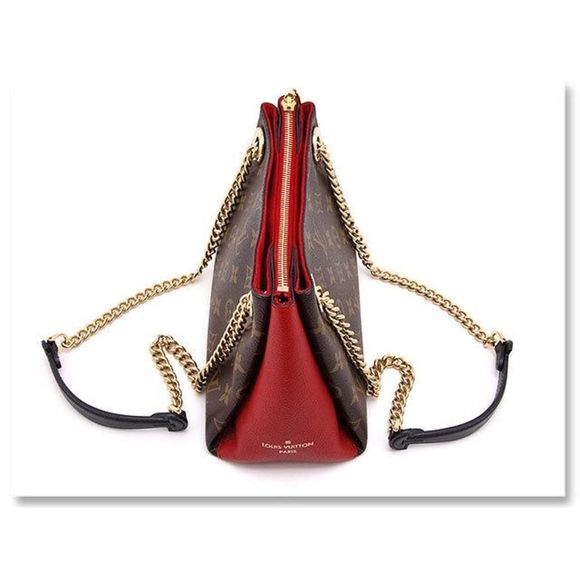 Louis Vuitton Surene BB Chain Shoulder Bag Monogram Cerise Red - Picture 4 of 10
